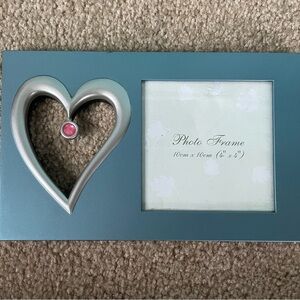 Blue Frame with Heart Cutout